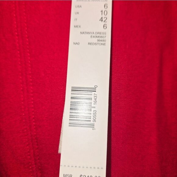 NWT Elie Tahari front  red dress size 6 NWT - Picture 14 of 15